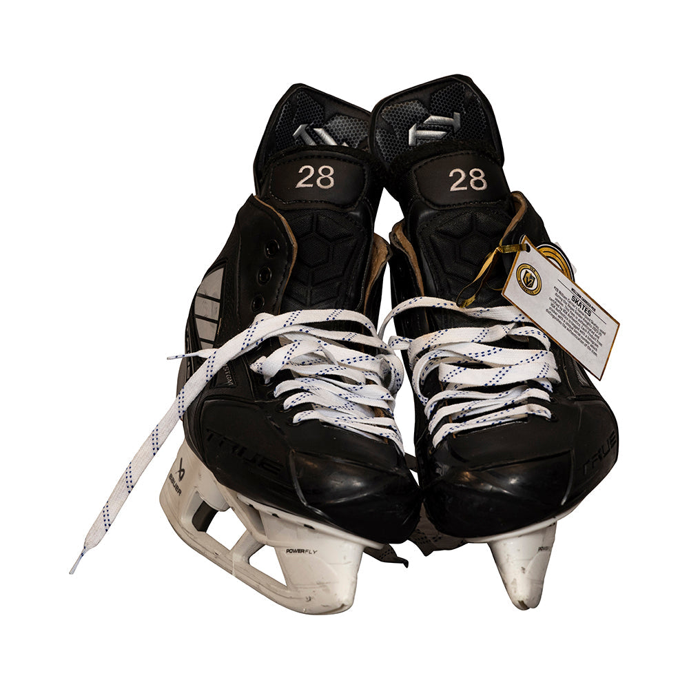 Game-Used: #28 William Carrier 2023-2024 Skates - 18312