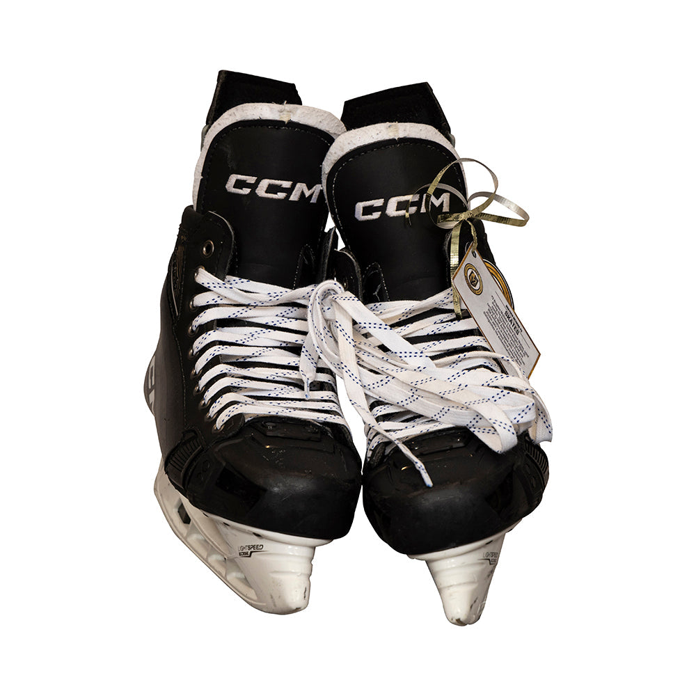 Game-Used: #3 Brayden McNabb 2020-2021 Skates - 18276