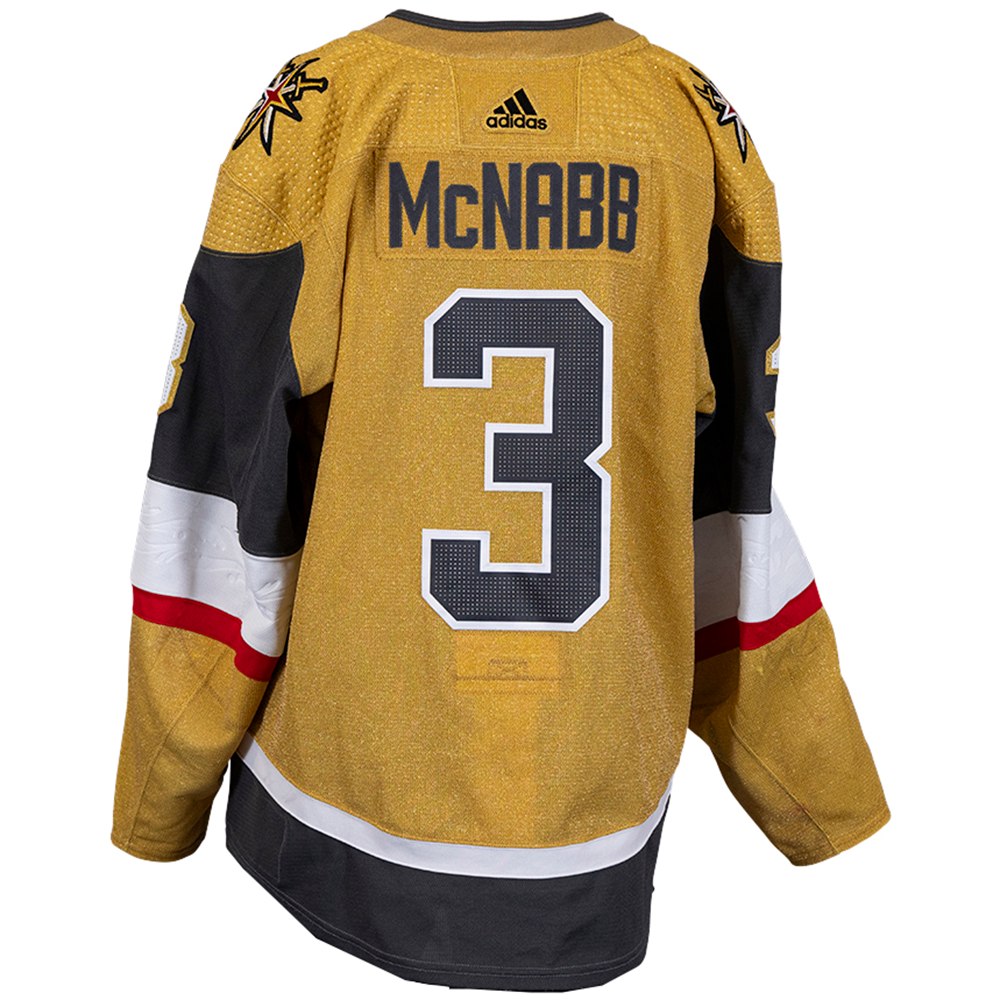 Game-Used #3 Brayden McNabb Gold Jersey - 15796 - Jersey