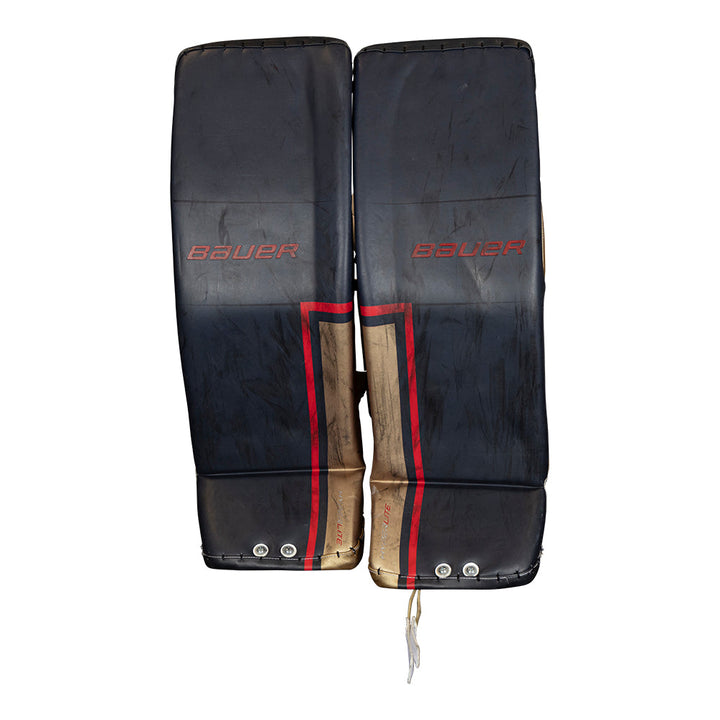 Game-Used: #39 Laurent Brossoit 2022-23 Leg Pads - 14667