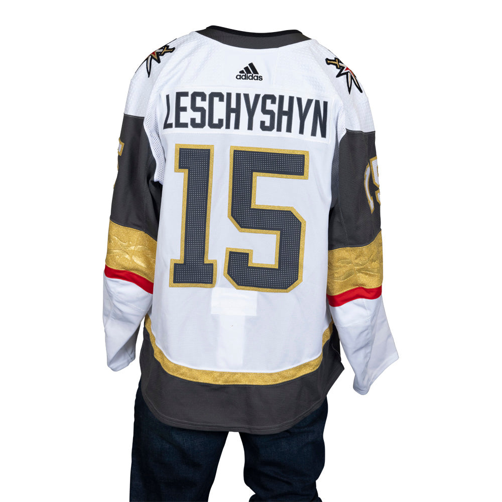 Game-Worn: #15 Jake Leschyshyn 2021-2022 Preseason Set