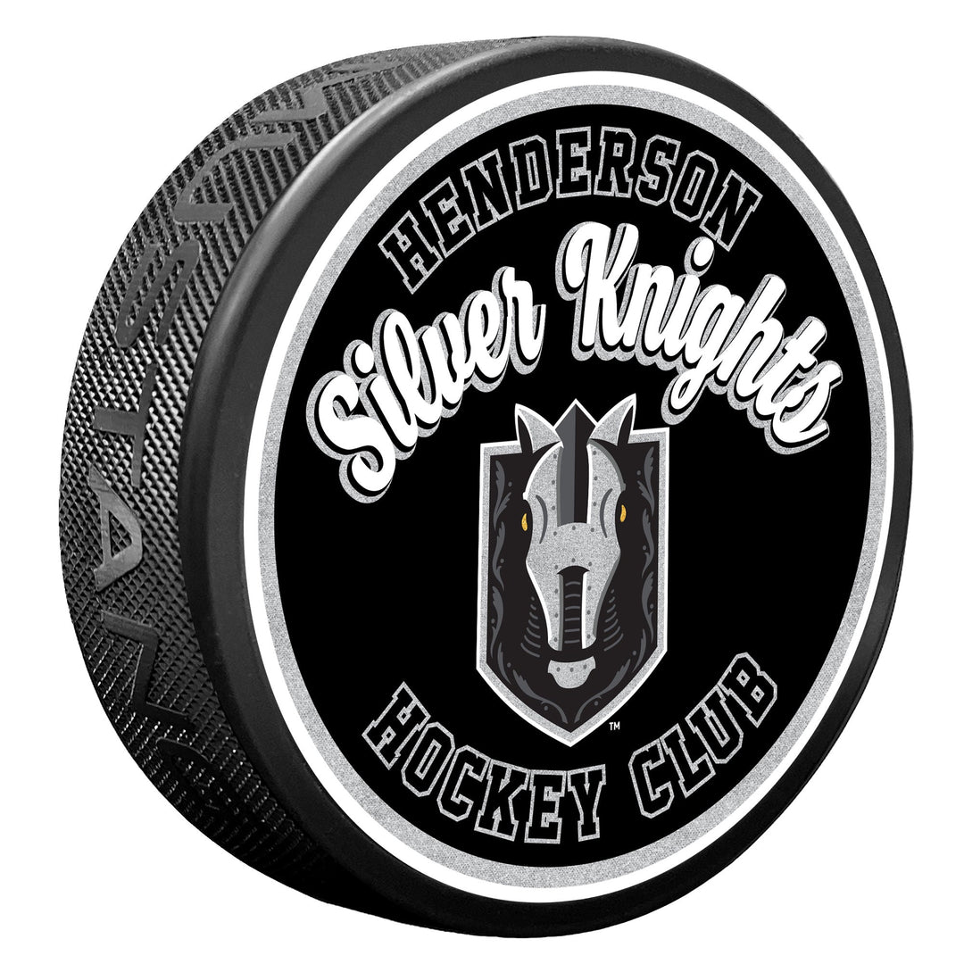 Henderson Silver Knights Script Puck - Puck