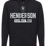 Henderson Silver Knights Adult Long Sleeve Tee with Hood - Vegas Team Store