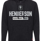 Henderson Silver Knights Adult Long Sleeve Tee with Hood - Vegas Team Store
