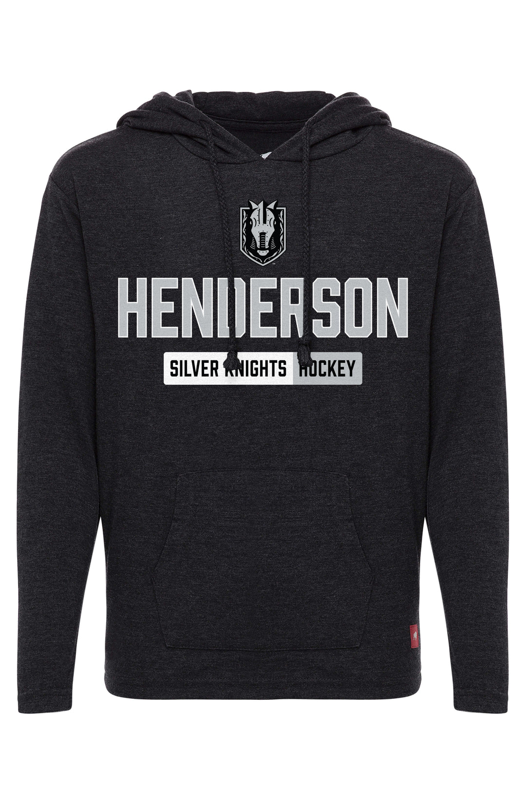 Henderson Silver Knights Adult Long Sleeve Tee with Hood - Vegas Team Store