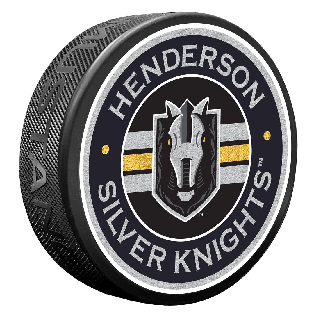 Henderson Silver Knights Stripe Puck - Puck