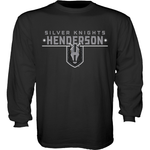 Henderson Silver Knights Youth Primary Logo Long Sleeve Tee