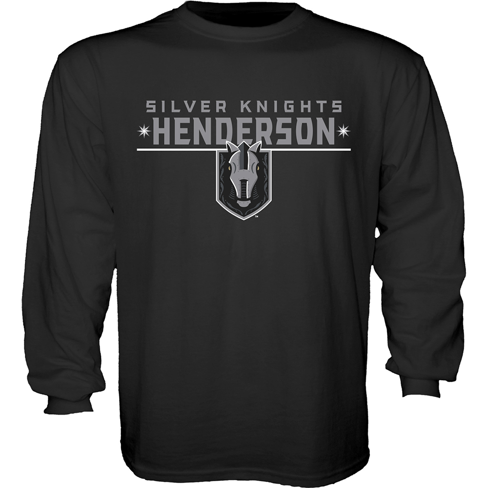 Henderson Silver Knights Youth Primary Logo Long Sleeve Tee