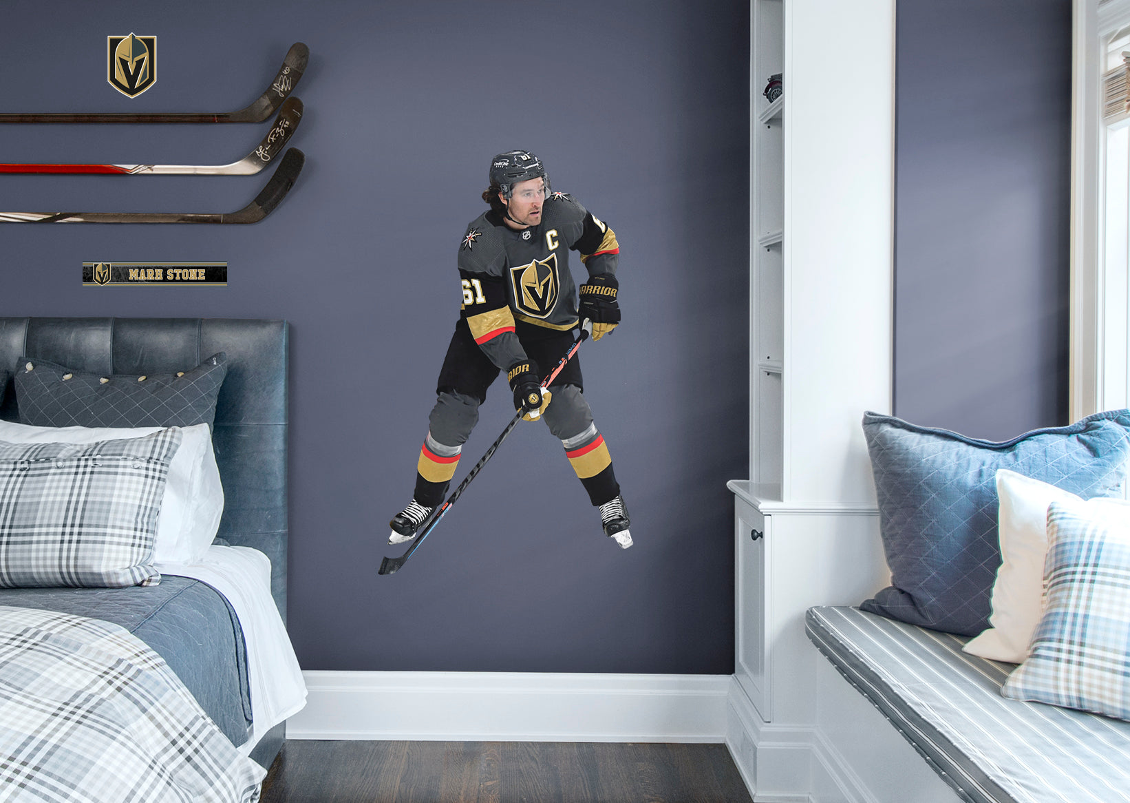 Mark Stone - RealBig Collection - Official NHL - Vegas Golden Knights - Reusable Vinyl Wall Decals