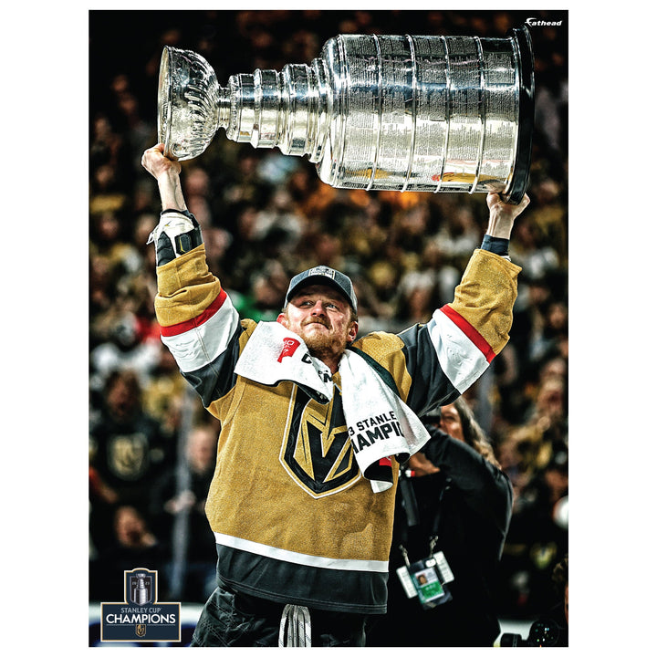 Vegas Golden Knights Removable Adhesive Jack Eichel Stanley Cup Hoist Poster