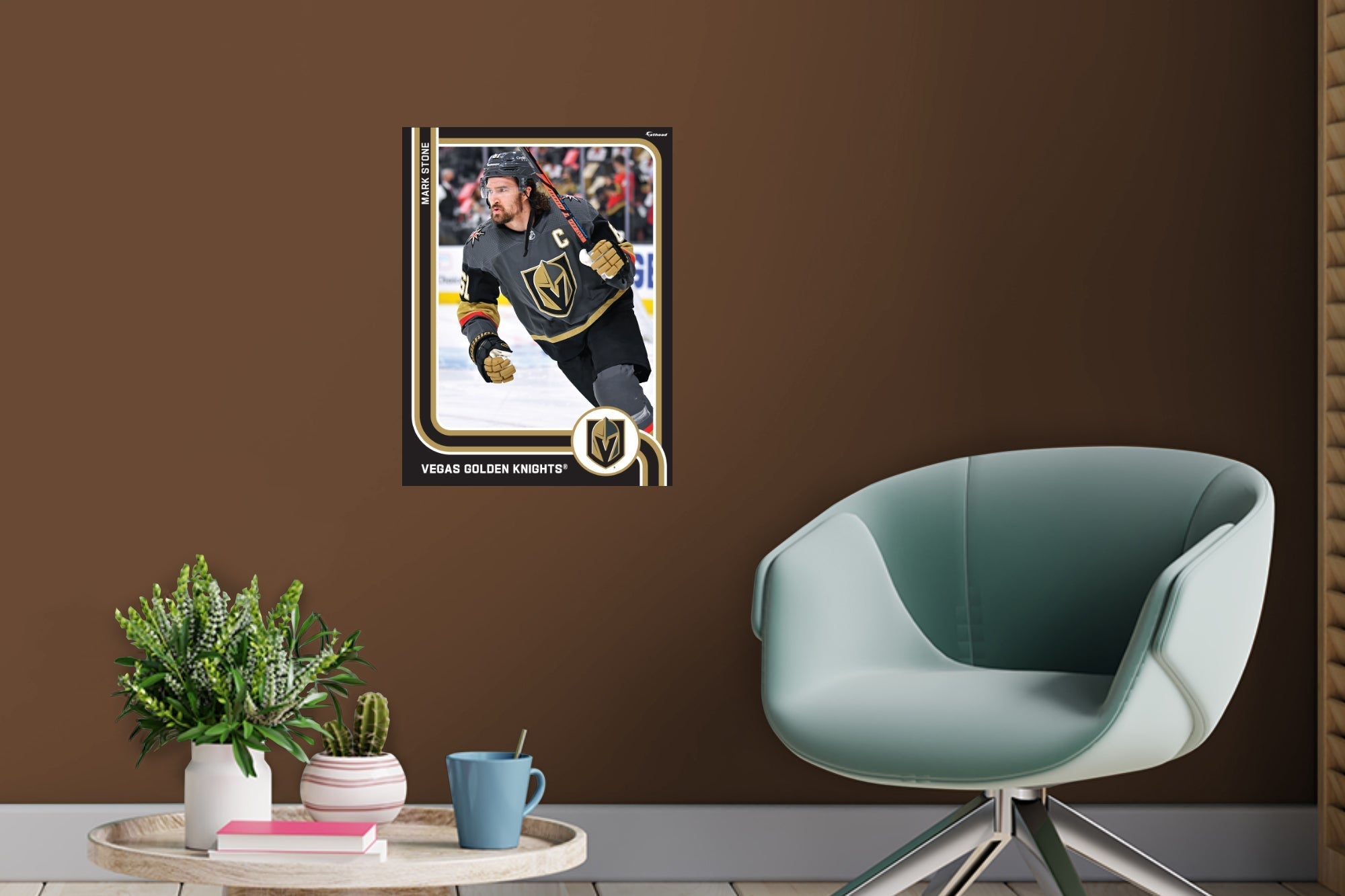 Mark Stone - Peel & Stick Poster - Official NHL - Vegas Golden Knights - Reusable Vinyl Wall Decal