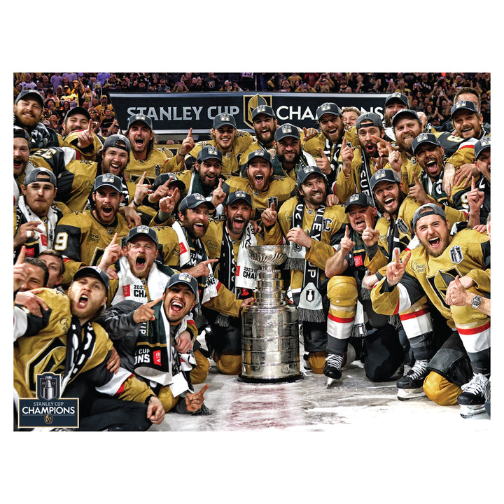 Vegas Golden Knights Removeable Adhesive 2023 Stanley Cup Champions Pose Poster