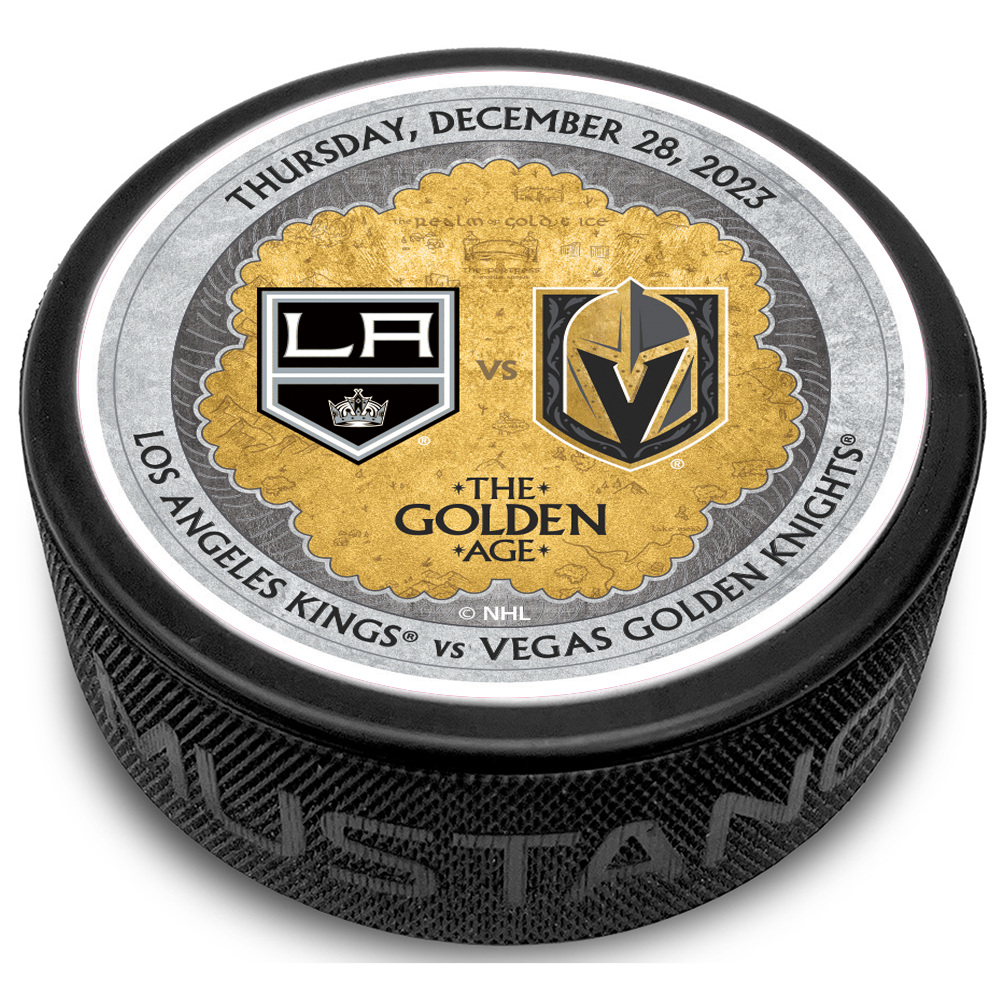 LAK vs. VGK Gameday Puck 12/28/2023 - BLACK / Each - Puck