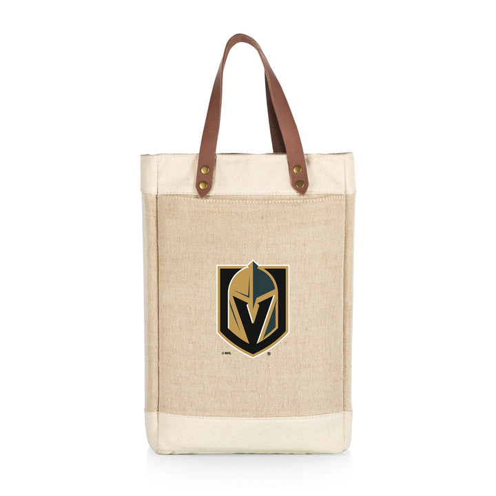 Vegas Golden Knights Pinot Jute 2 Bottle Insulated Wine Bag