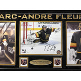 Marc-Andre Fleury Signed 8x Photo Collage Vegas Golden Knights Framed COA VGK 2