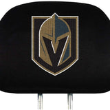 Vegas Golden Knights Pair of Premium Auto Head Rest Covers