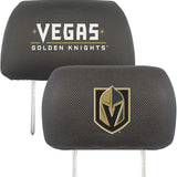 Vegas Golden Knights Pair of Premium Embroidered Auto Head Rest Covers