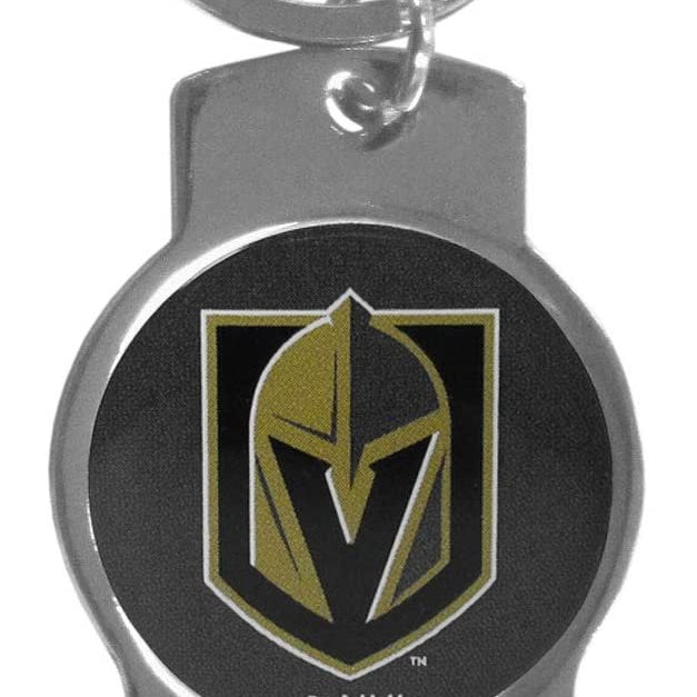 Vegas Golden Knights Premium Solid Metal Bottle Opener Keychain