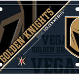 Vegas Golden Knights Split Metal 6 x 12 Auto Tag License Plate