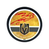 Mitch Marner Autographed Vegas Golden Knights Puck Signed Inscriptagraphs JSA