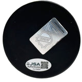 Mitch Marner Autographed Vegas Golden Knights Puck Signed Inscriptagraphs JSA