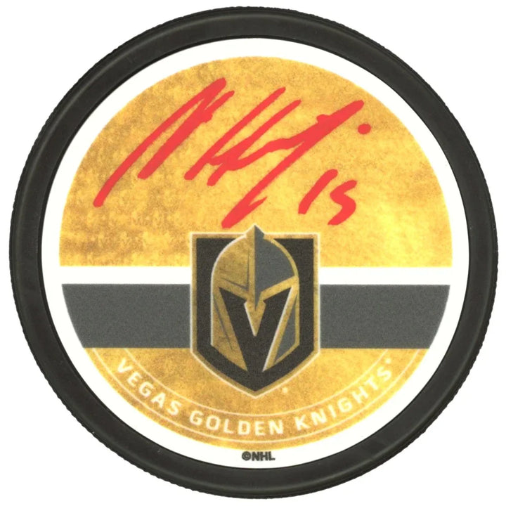 Vegas Golden Knights Noah Hanifin Autographed Hockey Puck