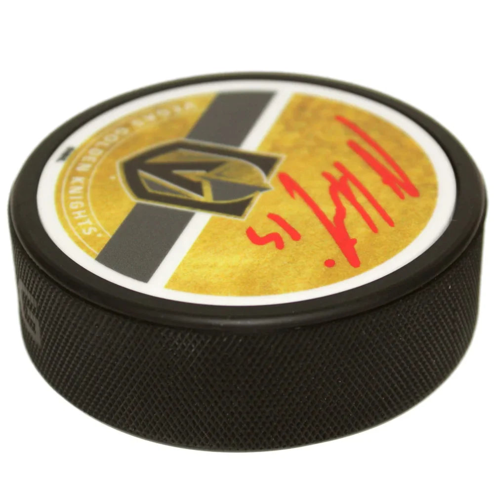 Vegas Golden Knights Noah Hanifin Autographed Hockey Puck