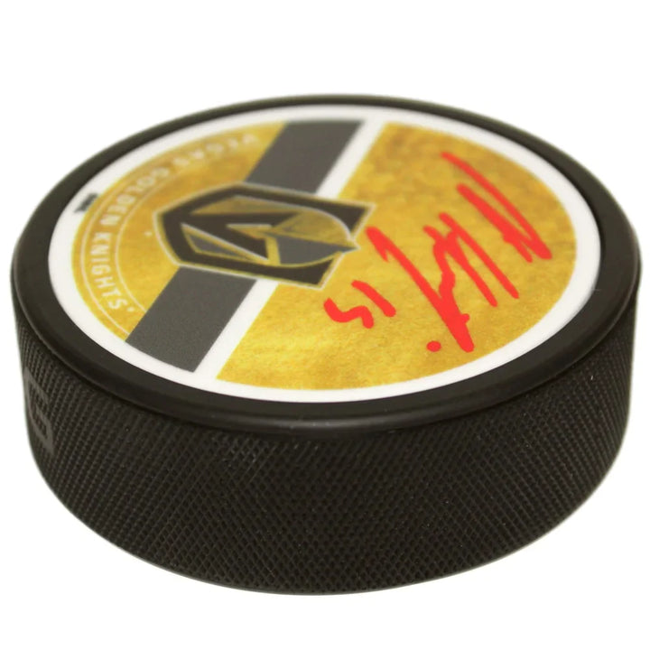 Vegas Golden Knights Noah Hanifin Autographed Hockey Puck