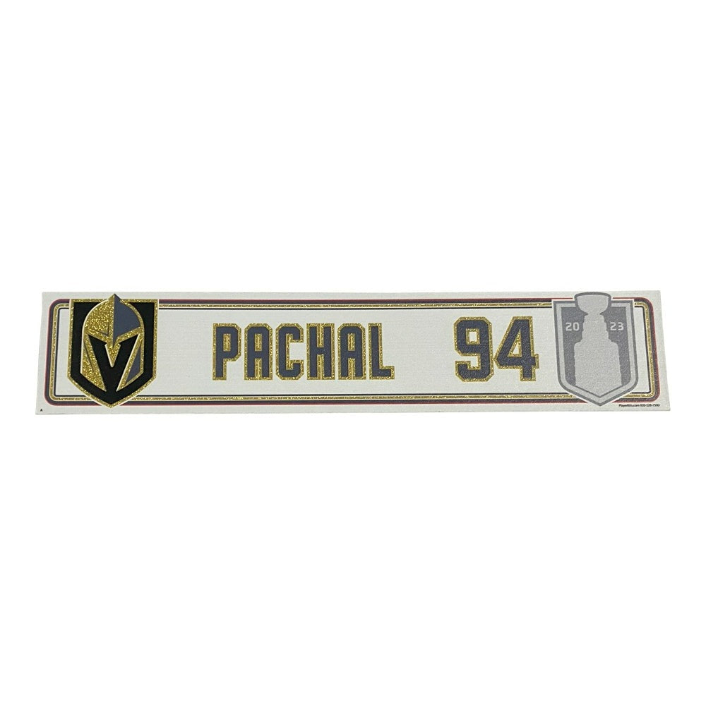 Pachal Stanley Cup Final Locker Away Nameplate - SC217