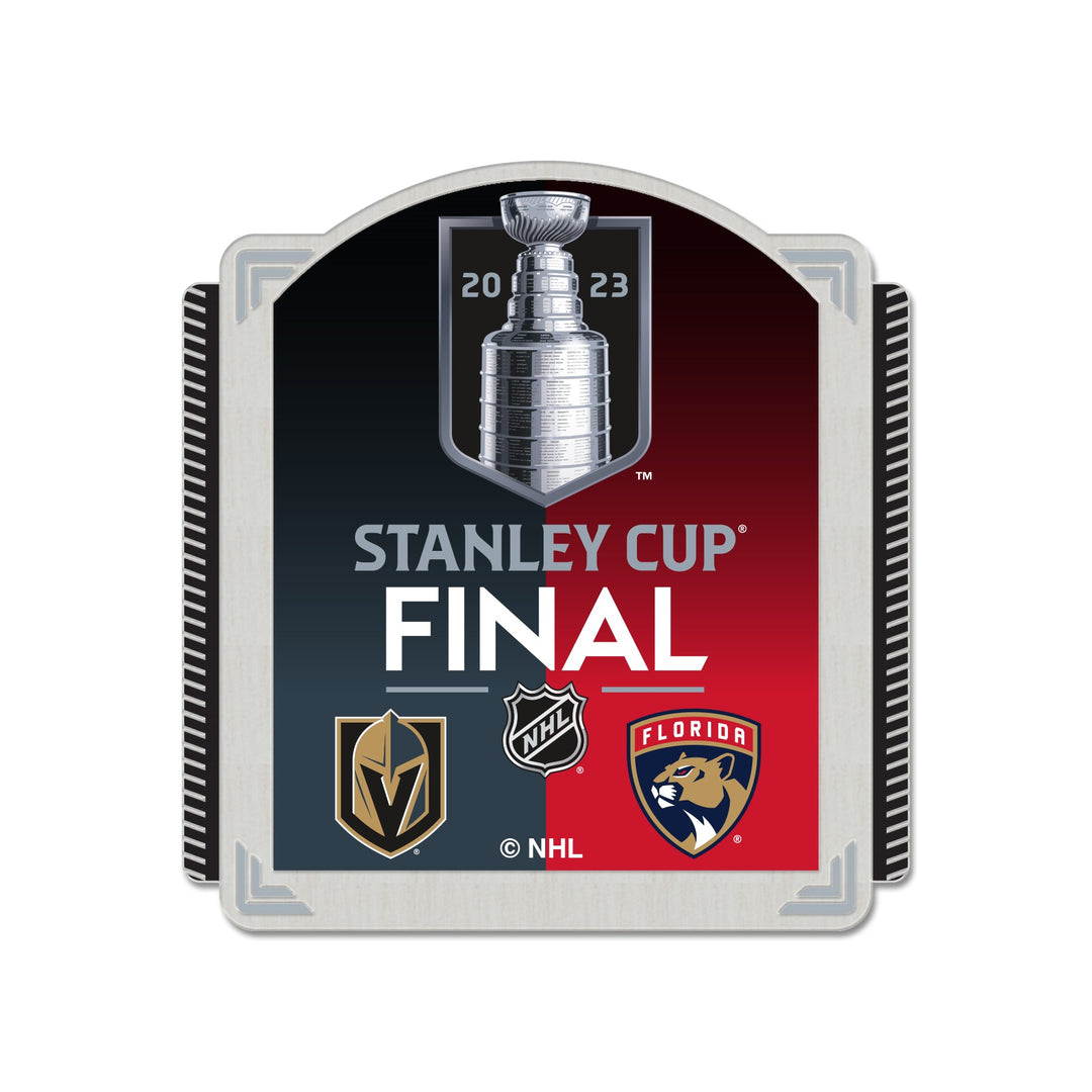 Vegas Golden Knights 2023 Stanley Cup Final Match-Up Plaque Pin