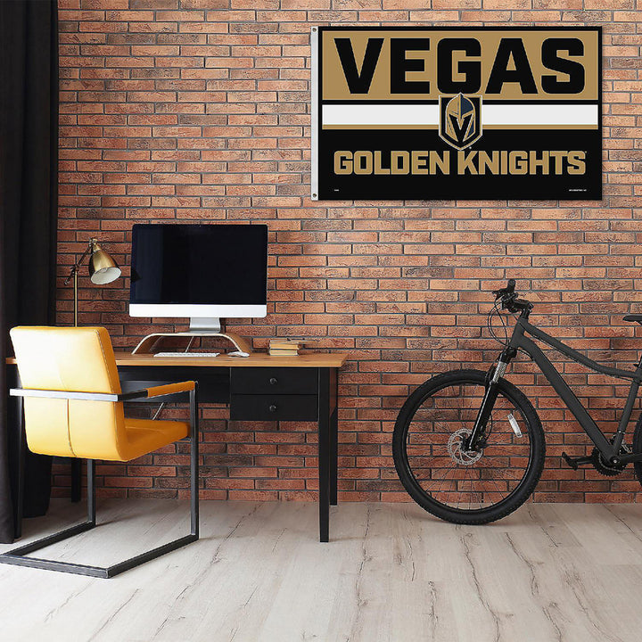 Vegas Golden Knights Bold 3x5 Banner Flag