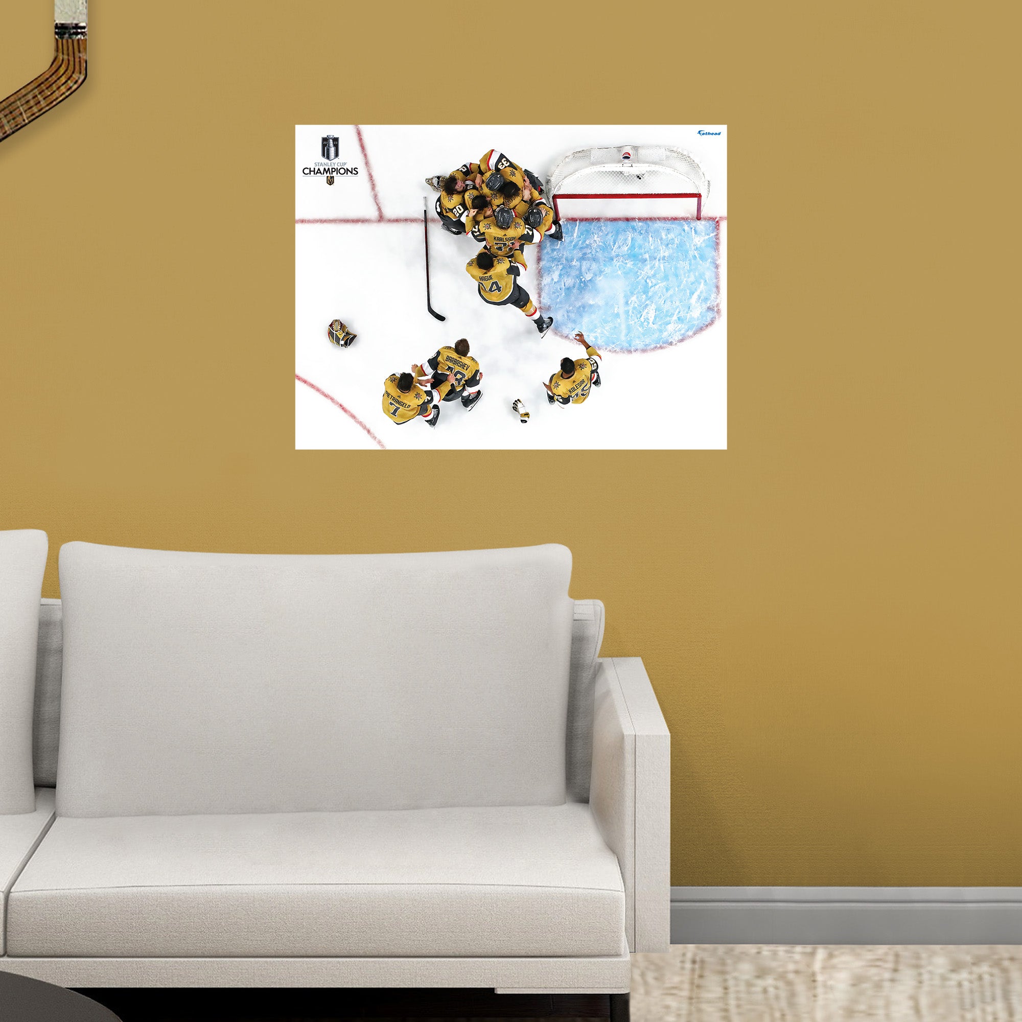 2023 Champions Celebration - Peel & Stick Poster - Official NHL - Vegas Golden Knights - Reusable Vinyl Wall Decal