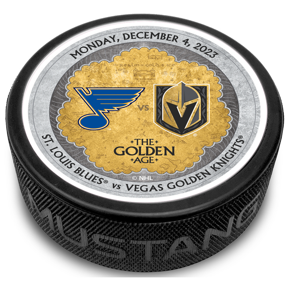 STL vs. VGK Gameday Puck 12/4/2023 - BLACK / Each - Puck