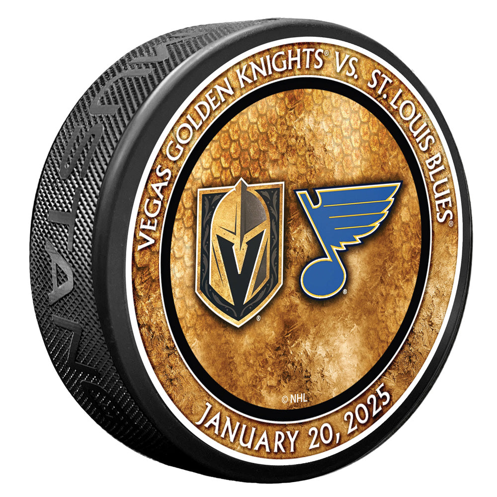 STL vs. VGK Match-Up Puck 1/20/2025 - BLACK - Puck