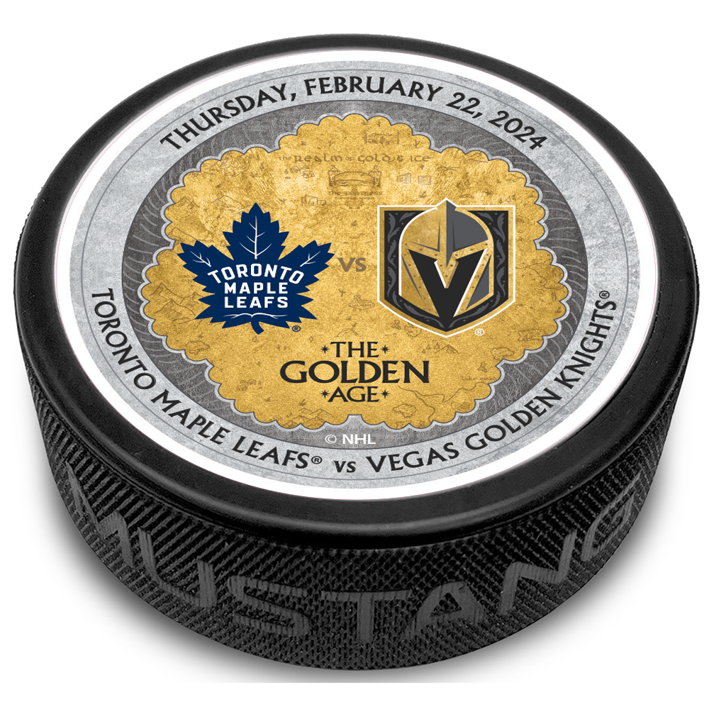 TOR vs. VGK Gameday Puck 2/22/2024 - BLACK / Each - Puck
