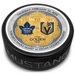 TOR vs. VGK Gameday Puck 2/22/2024 - BLACK / Each - Puck