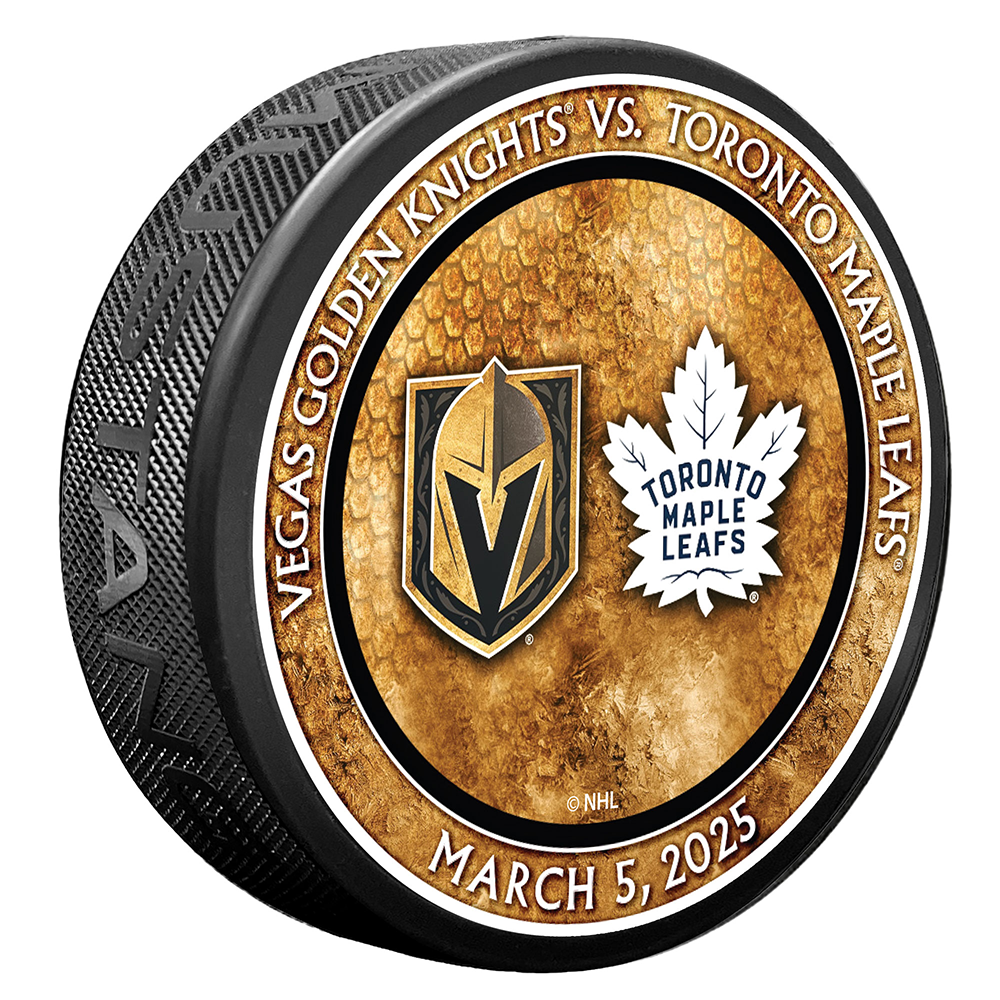 TOR vs. VGK Match-Up Puck 3/5/2025 - BLACK - Puck