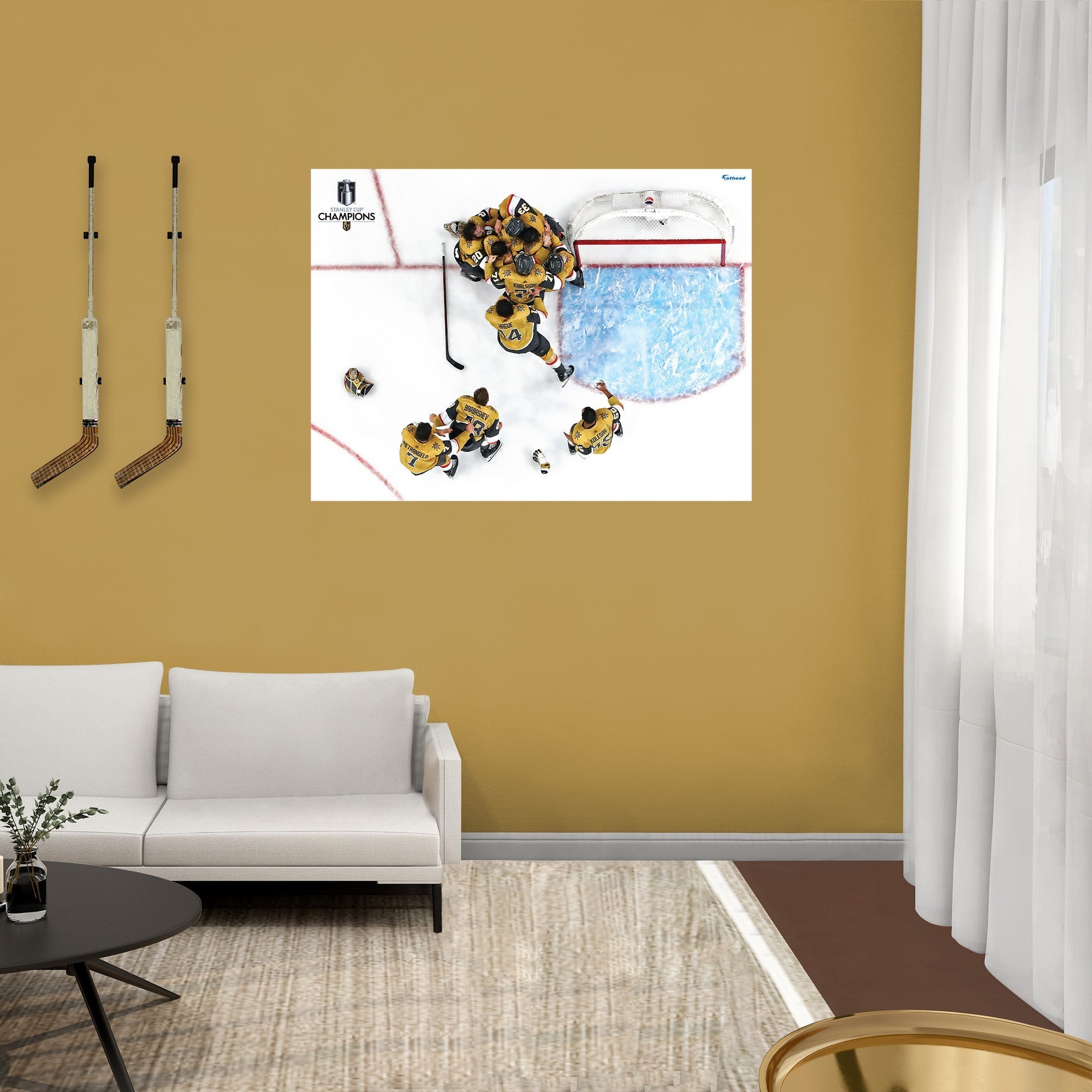 2023 Champions Celebration - Peel & Stick Poster - Official NHL - Vegas Golden Knights - Reusable Vinyl Wall Decal