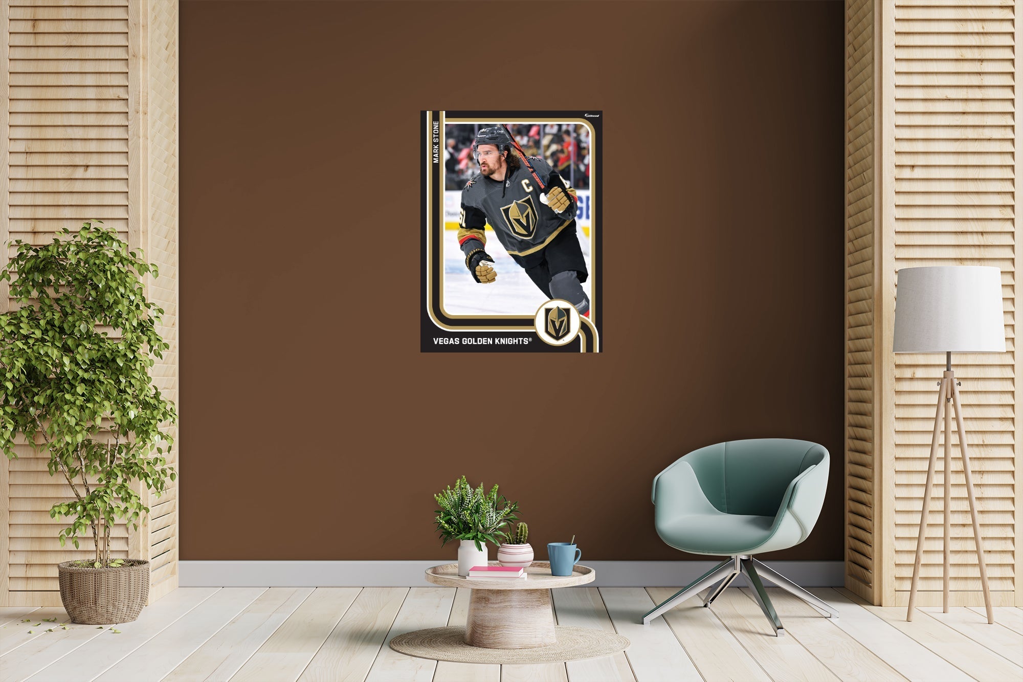 Mark Stone - Peel & Stick Poster - Official NHL - Vegas Golden Knights - Reusable Vinyl Wall Decal