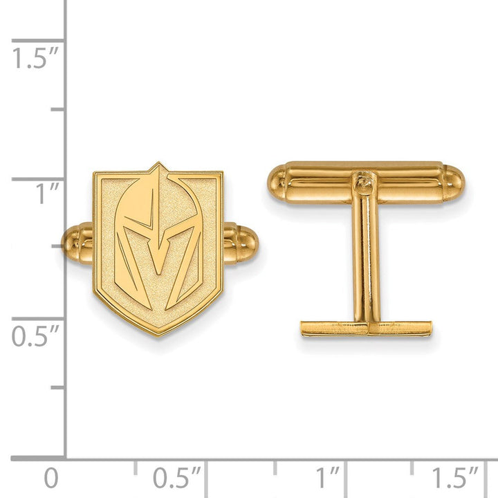 Vegas Golden Knights 14k Yellow Gold Plated Cuff Links