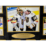 Vegas Golden Knights 1st Season Stanley Cup Signed Tickets Framed Fleury Karlsson Marchessault Smith