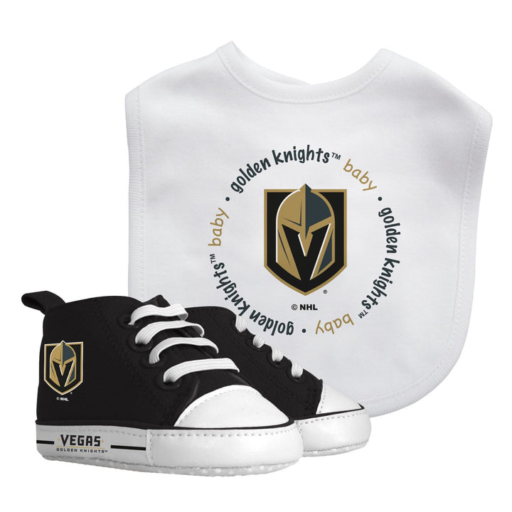 Vegas Golden Knights 2-Piece Baby Gift Set - Bibs