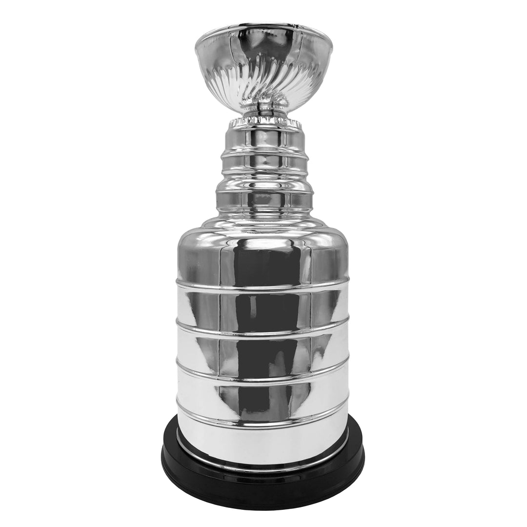 Silver trophy cup replica of the Stanley Cup for Vegas Golden Knights merchandise