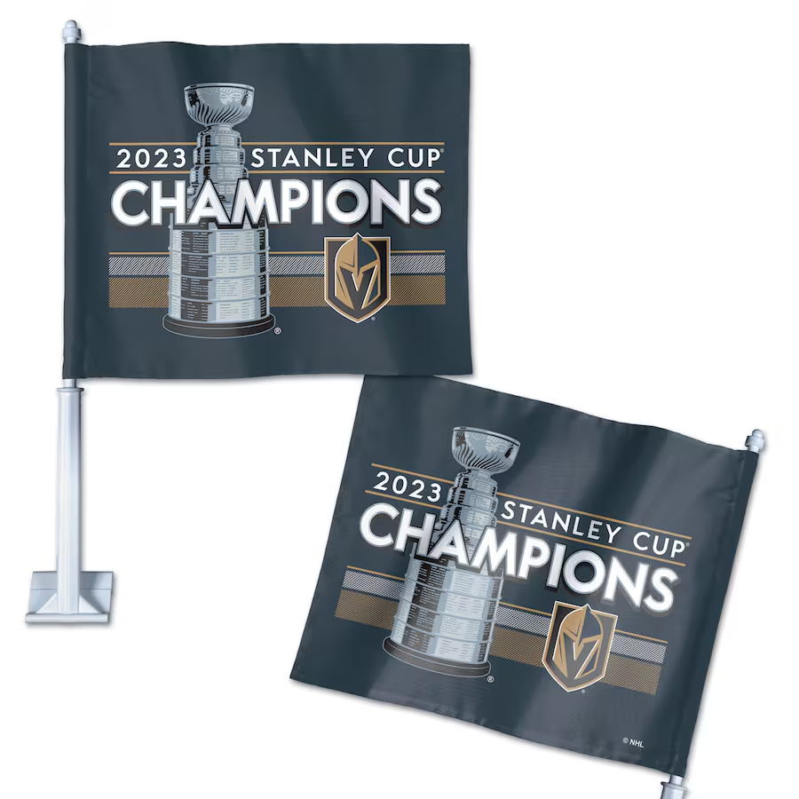 Vegas Golden Knights 2023 Stanley Cup Champions Car Flag