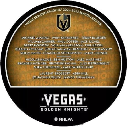 Vegas Golden Knights 2023 Stanley Cup Champions Roster Puck