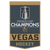Vegas Golden Knights 2023 Stanley Cup Champions Wool Banner