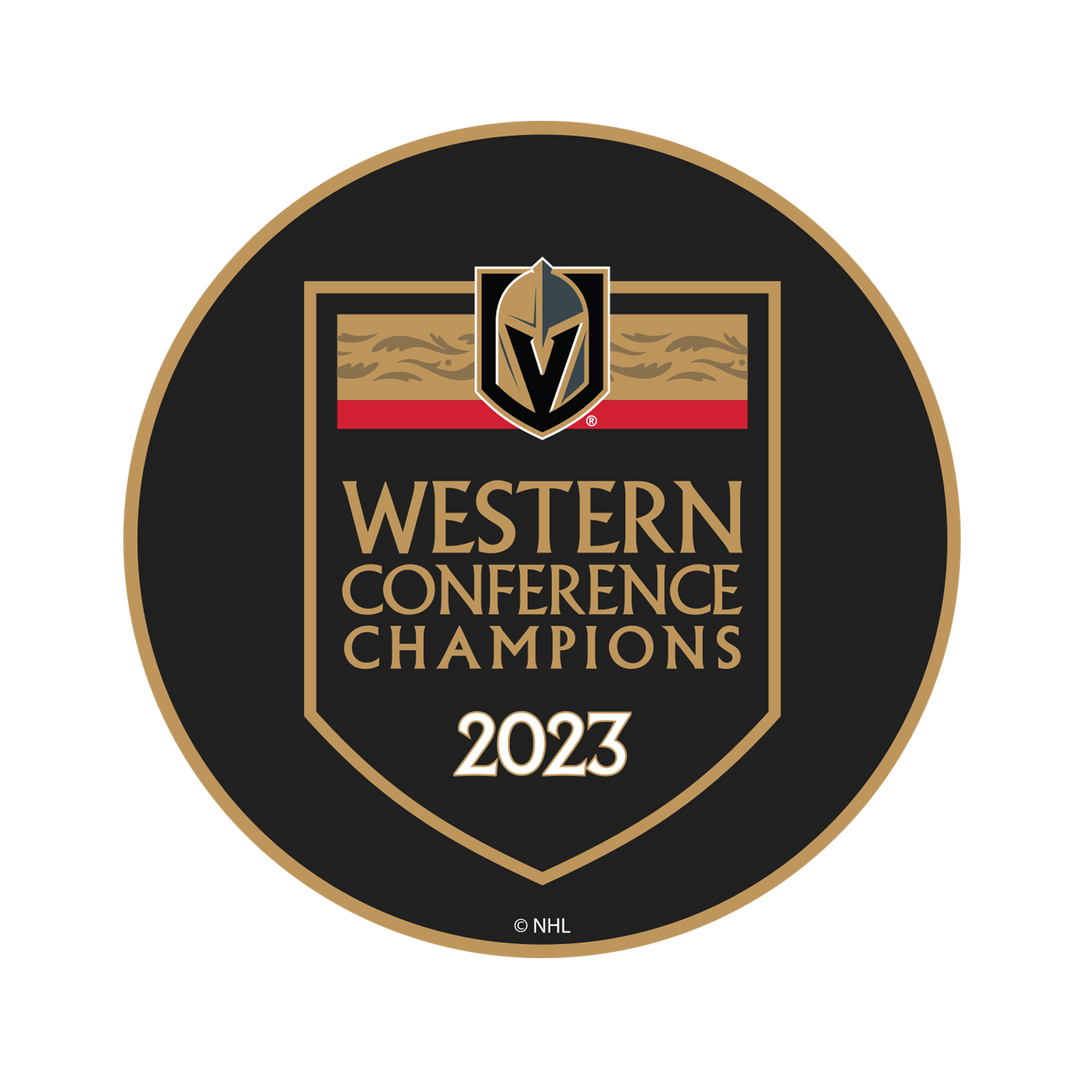 Vegas Golden Knights 2023 Western Conference Champs Puck