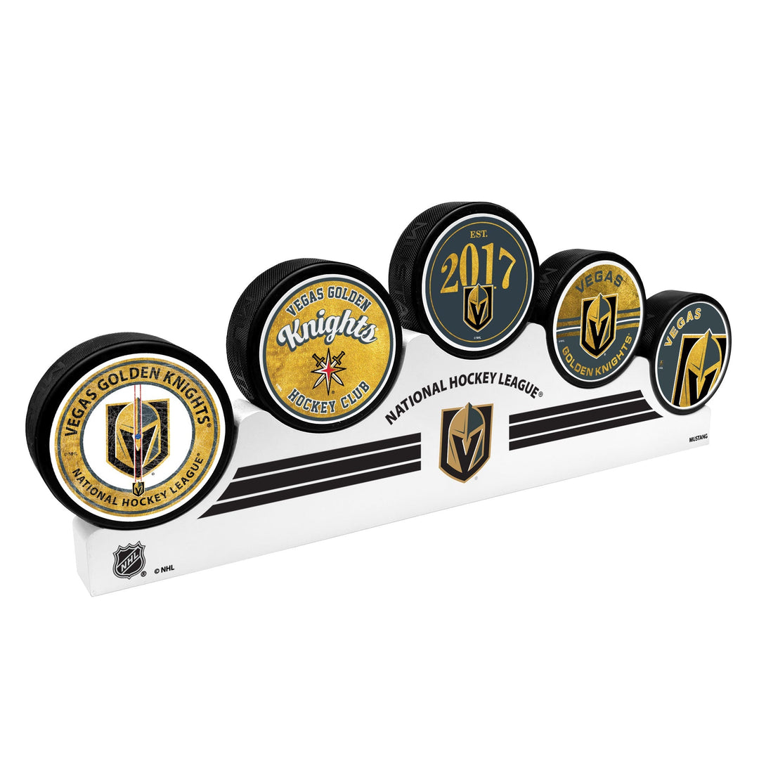 Vegas Golden Knights 5-Puck Podium Set - Puck