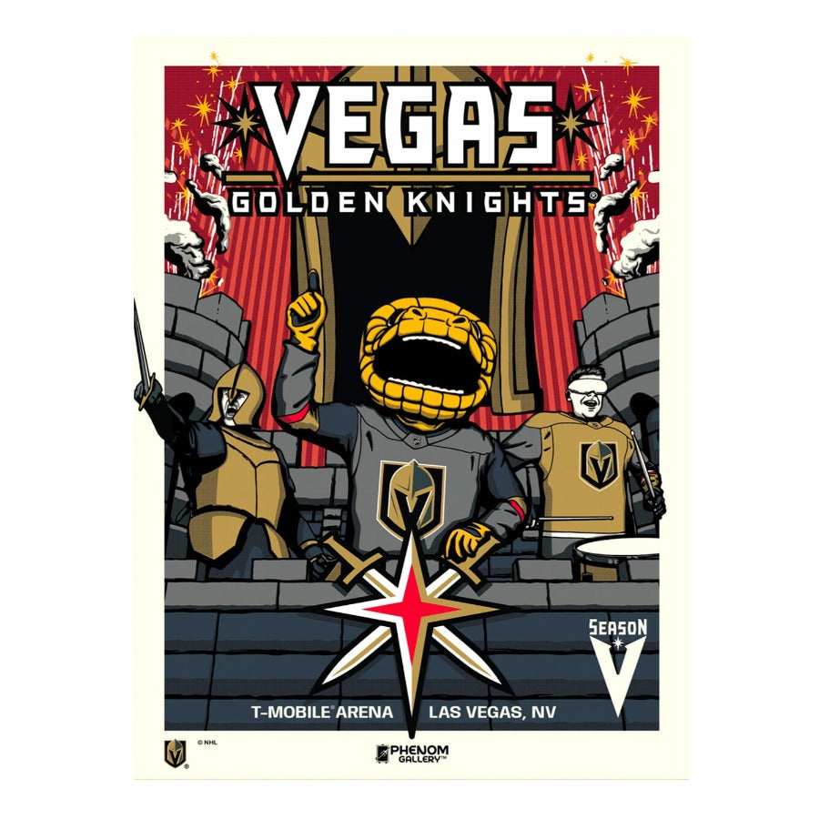 Vegas Golden Knights ’5th Anniversary’ Serigraph - Décor