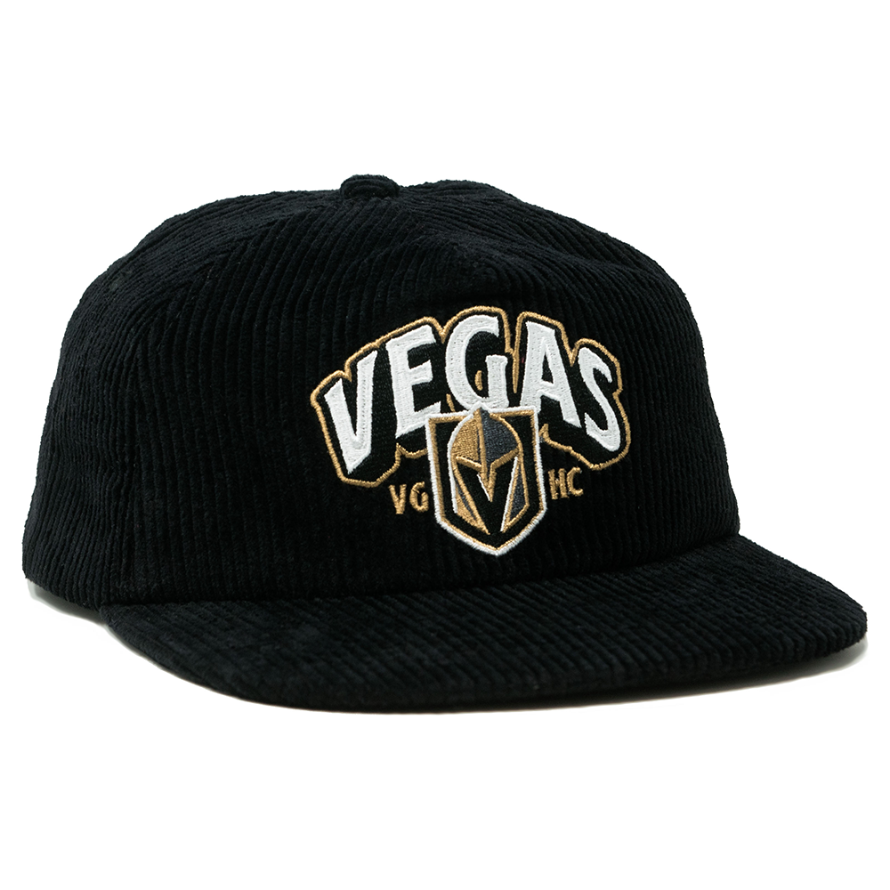 Vegas Golden Knights 603 Primary Corduroy Snapback - BLACK